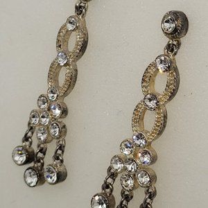 Earrings Sliver / Gem Dangle Stud E_OT0010.
